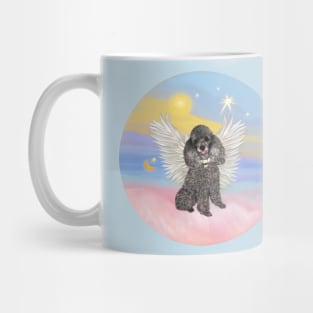 Silver Toy Poodle Angel in Heaven's Clouds Mug